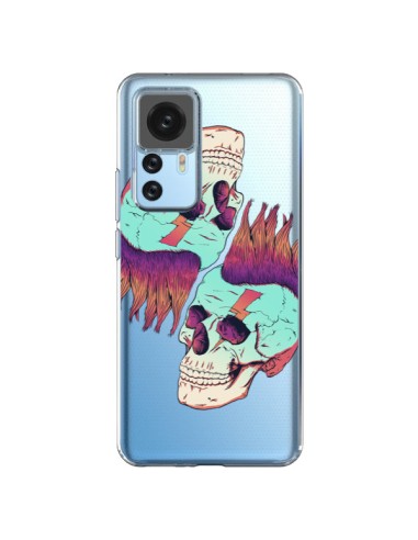 Cover Xiaomi 12T/12T Pro Teschio Punk Doppio Trasparente - Victor Vercesi