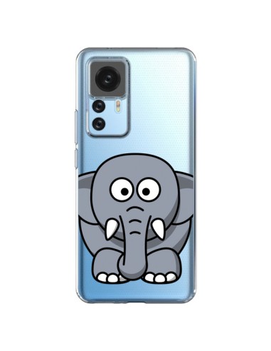 Cover Xiaomi 12T/12T Pro Elefante Animale Trasparente - Yohan B.