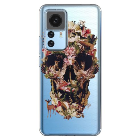 Coque Xiaomi 12T/12T Pro Jungle Skull Tête de Mort Transparente - Ali Gulec