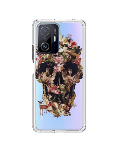 Coque Xiaomi 11T / 11T Pro Jungle Skull Tête de Mort Transparente - Ali Gulec