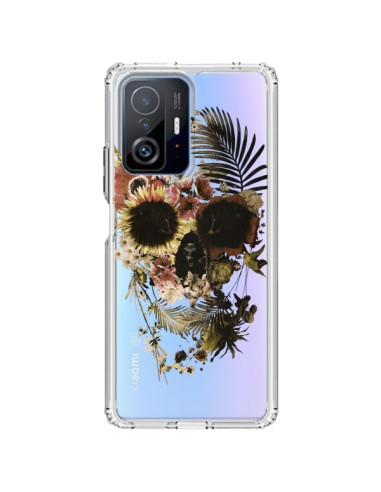 Coque Xiaomi 11T / 11T Pro Garden Skull Tête de Mort Transparente - Ali Gulec