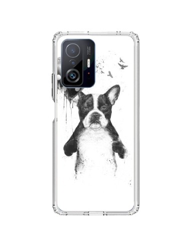 Coque Xiaomi 11T / 11T Pro Lover Bulldog Chien Dog My Heart Goes Boom - Balazs Solti