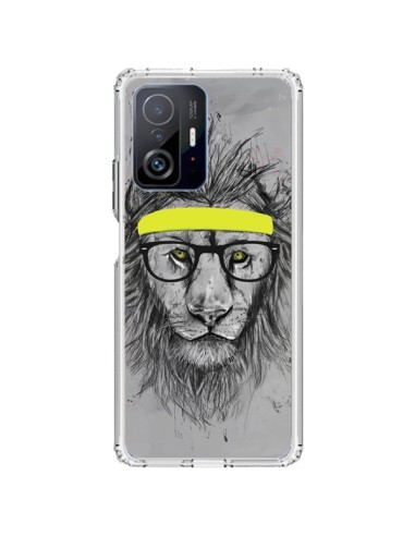 Coque Xiaomi 11T / 11T Pro Hipster Lion - Balazs Solti