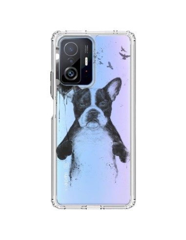 Cover Xiaomi 11T / 11T Pro Amore Bulldog Cane Trasparente - Balazs Solti