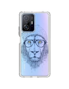 Xiaomi 11T / 11T Pro Case Cool Lion Swag Glasses Clear - Balazs Solti
