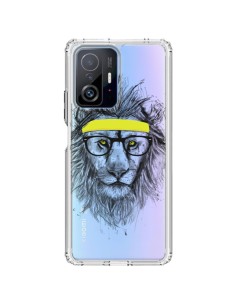 Xiaomi 11T / 11T Pro Case Hipster Lion Clear - Balazs Solti