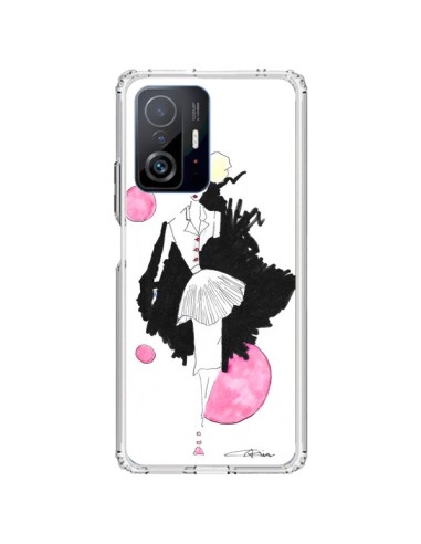 Coque Xiaomi 11T / 11T Pro Demoiselle Femme Fashion Mode Rose - Cécile