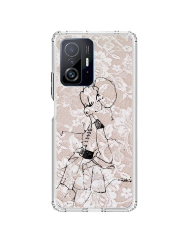 Cover Xiaomi 11T / 11T Pro Bozza Donna Pizzo Fashion Mode - Cécile