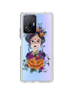 Xiaomi 11T / 11T Pro Case Girl Closed Eyes Santa Muerte Clear - Chapo