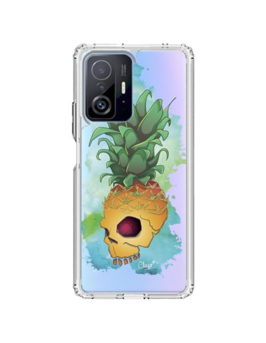 Xiaomi 11T / 11T Pro Case Crananas Skull Pineapple Clear - Chapo