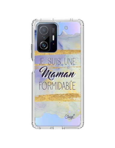 Coque Xiaomi 11T / 11T Pro Je suis une Maman Formidable Violet Transparente - Chapo