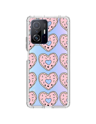 Cover Xiaomi 11T / 11T Pro Ciambella Cuore Rosa Trasparente - Claudia Ramos