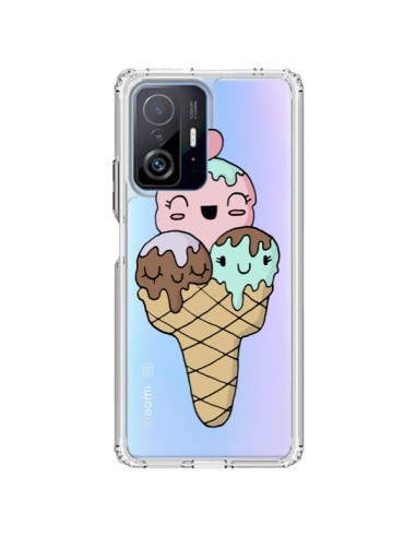 Coque Xiaomi 11T / 11T Pro Ice Cream Glace Summer Ete Cerise Transparente - Claudia Ramos