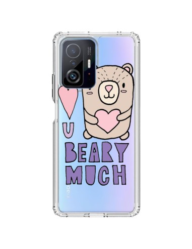 Cover Xiaomi 11T / 11T Pro I Amore You Beary Much Nounours Trasparente - Claudia Ramos