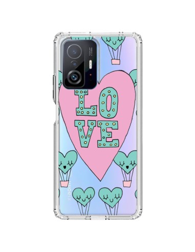 Coque Xiaomi 11T / 11T Pro Love Nuage Montgolfier Transparente - Claudia Ramos