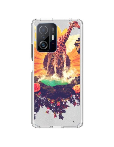 Cover Xiaomi 11T / 11T Pro Giraffa Fiori - Eleaxart