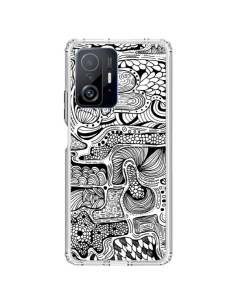 Xiaomi 11T / 11T Pro Case Reflet Black and White - Eleaxart