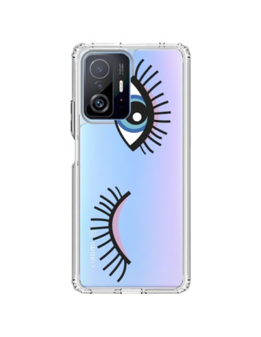 Xiaomi 11T / 11T Pro Case Eyes Blue Clear - Léa Clément
