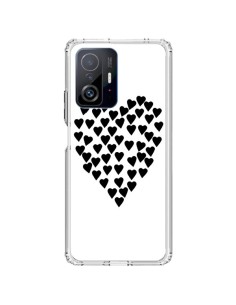 Coque Xiaomi 11T / 11T Pro Coeur en coeurs noirs - Project M