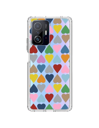 Xiaomi 11T / 11T Pro Case Heart Colorful Clear - Project M