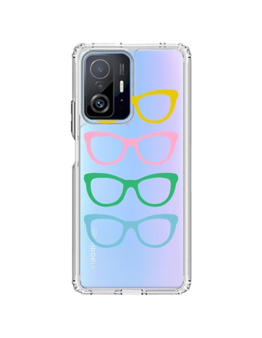 Xiaomi 11T / 11T Pro Case Sunglasses Colorful Clear - Project M