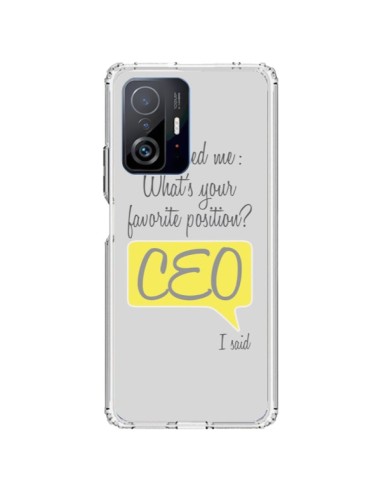 Coque Xiaomi 11T / 11T Pro What's your favorite position CEO I said, jaune - Shop Gasoline