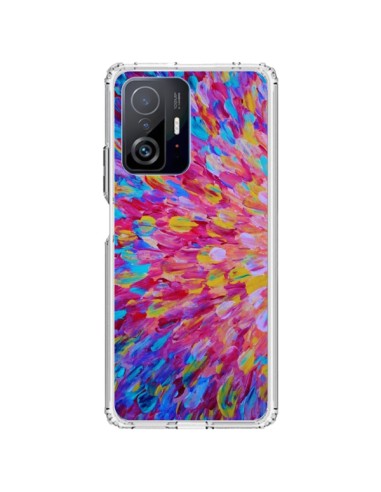 Coque Xiaomi 11T / 11T Pro Fleurs Bleues Roses Splash - Ebi Emporium