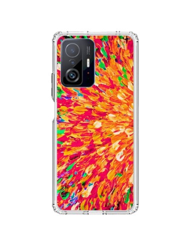 Cover Xiaomi 11T / 11T Pro Fiori Arancioni Neon Splash - Ebi Emporium