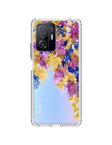 Coque Xiaomi 11T / 11T Pro Cascade Florale Transparente - Ebi Emporium