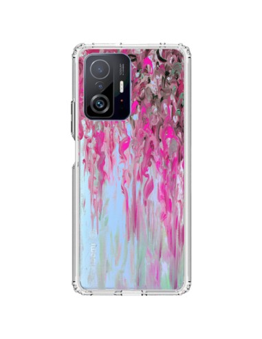 Coque Xiaomi 11T / 11T Pro Tempête Rose Transparente - Ebi Emporium