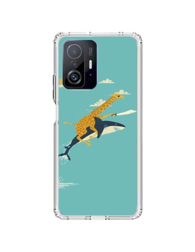 Xiaomi 11T / 11T Pro Case Giraffe Shark Flying - Jay Fleck