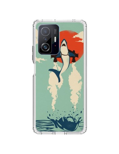 Coque Xiaomi 11T / 11T Pro Requin Avion Volant - Jay Fleck