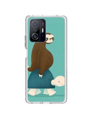 Coque Xiaomi 11T / 11T Pro Tortue Taxi Singe Slow Ride - Jay Fleck