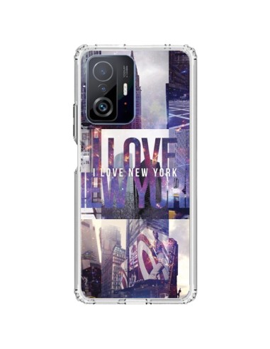 Xiaomi 11T / 11T Pro Case I Love New Yorck City Purple - Javier Martinez