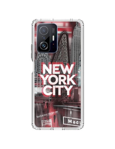 Coque Xiaomi 11T / 11T Pro New York City Rouge - Javier Martinez