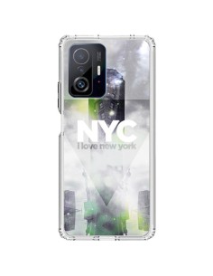 Coque Xiaomi 11T / 11T Pro I Love New York City Gris Vert - Javier Martinez
