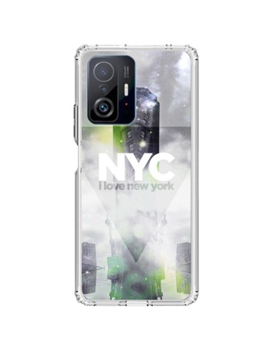 Coque Xiaomi 11T / 11T Pro I Love New York City Gris Vert - Javier Martinez