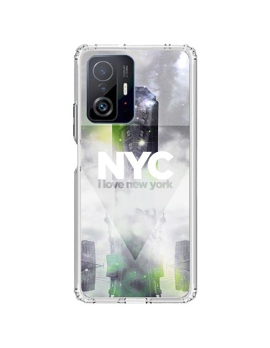 Cover Xiaomi 11T / 11T Pro I Love New York City Grigio Verde - Javier Martinez
