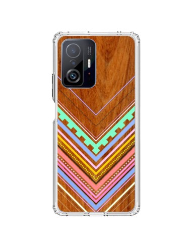 Coque Xiaomi 11T / 11T Pro Azteque Arbutus Pastel Bois Aztec Tribal - Jenny Mhairi