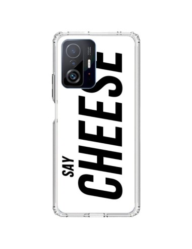 Coque Xiaomi 11T / 11T Pro Say Cheese Smile Blanc - Jonathan Perez