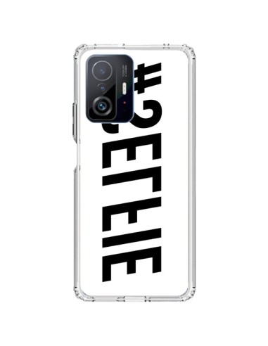 Coque Xiaomi 11T / 11T Pro Hashtag Selfie Noir Inversé Horizontal - Jonathan Perez