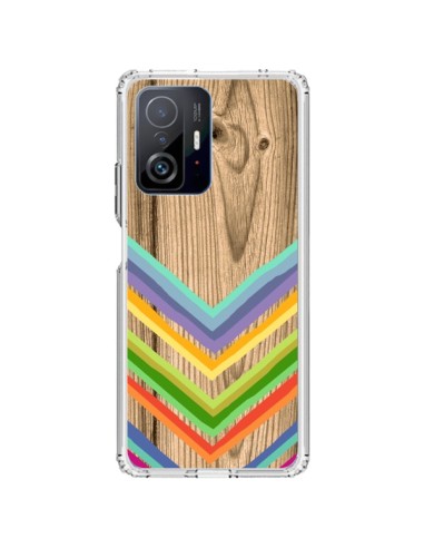 Coque Xiaomi 11T / 11T Pro Tribal Azteque Bois Wood - Jonathan Perez