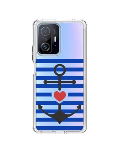 Xiaomi 11T / 11T Pro Case Ancora Marina Heart Clear - Jonathan Perez