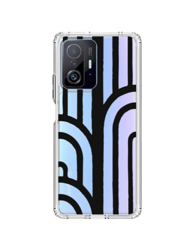 Coque Xiaomi 11T / 11T Pro Geometric Noir Transparente - Dricia Do