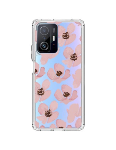 Xiaomi 11T / 11T Pro Case Flowers Pink Clear - Dricia Do