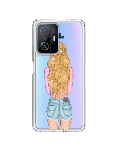 Coque Xiaomi 11T / 11T Pro Blonde Don't Care Transparente - kateillustrate