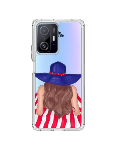 Coque Xiaomi 11T / 11T Pro Beah Girl Fille Plage Transparente - kateillustrate