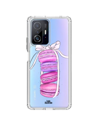 Cover Xiaomi 11T / 11T Pro Macarons Rosa Viola Trasparente - kateillustrate