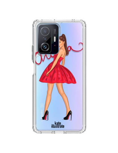 Cover Xiaomi 11T / 11T Pro Ariana Grande Cantante Trasparente - kateillustrate