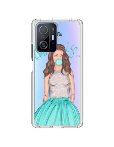 Xiaomi 11T / 11T Pro Case Bubble Girls Tiffany Blue Clear - kateillustrate